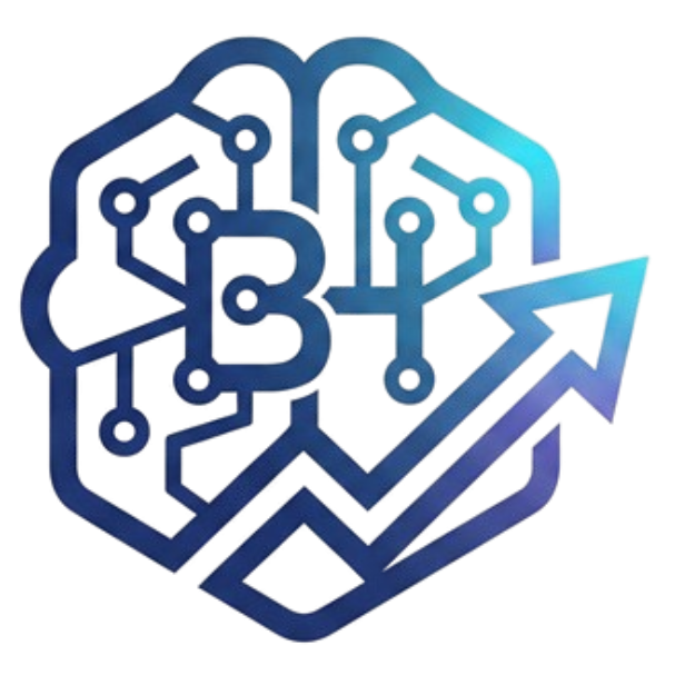 BobaH Tech logomark — a hexagonal brain-circuit with an upward arrow